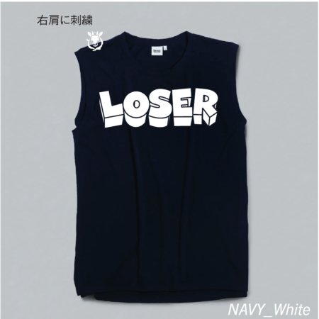 LOSER Sleeve_less_Wh