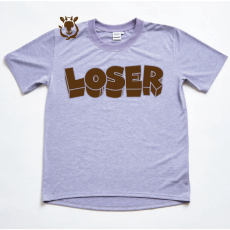 LOSER Short_Sleeve - Heather Purple